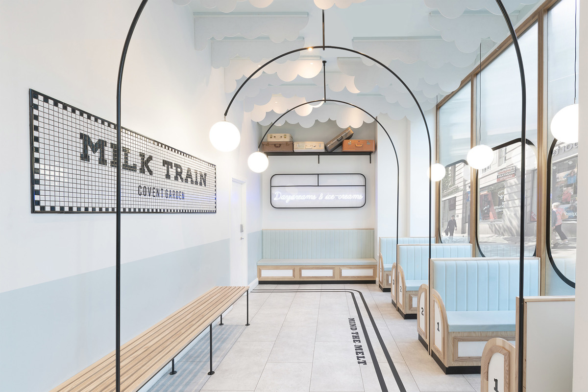 Milk Train heladería Art Déco en Covent Garden, Londres. Muy instagrameable.