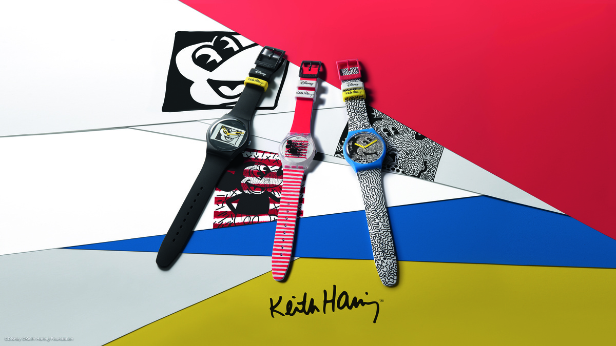 Disney Mickey Mouse x Keith Haring by Swatch, los relojes más pop