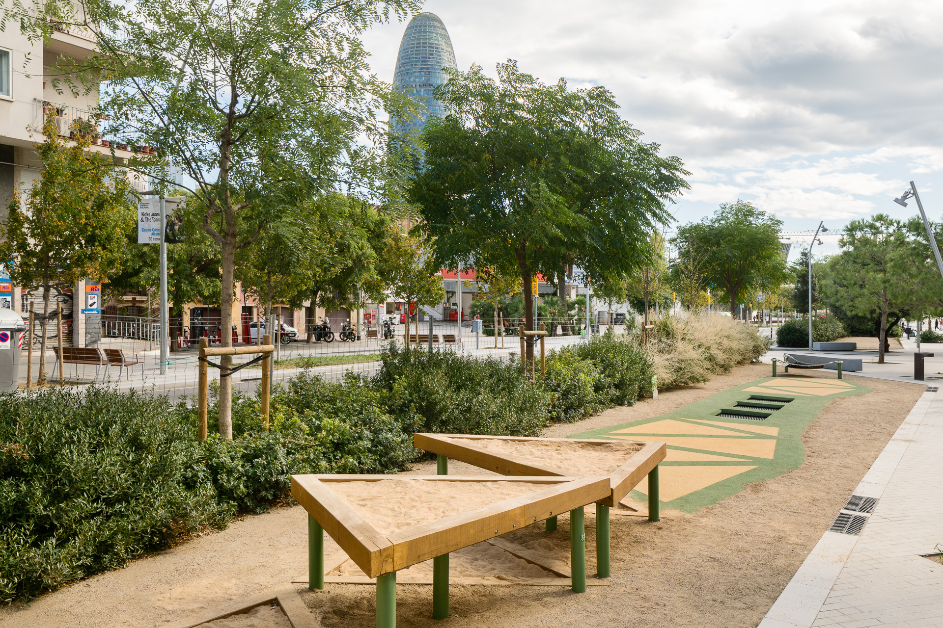 Nuevo espacio lúdico, integrado e inclusivo en Avinguda Meridiana