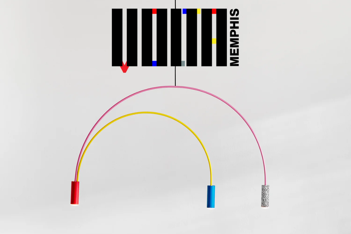 Estiluz. Lámapra Volta de Nahtrang Estilo Memphis. 55 aniversario Estiluz